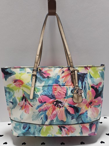 Guess floral tote bag - guess,