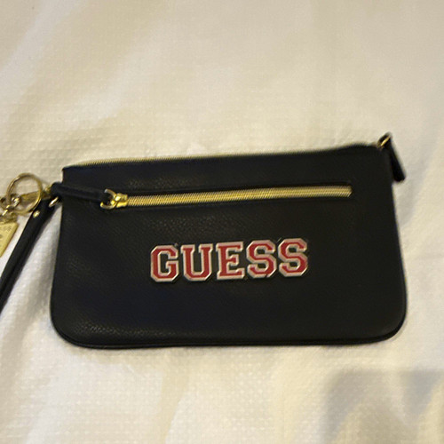 Guess black faux leather - black,