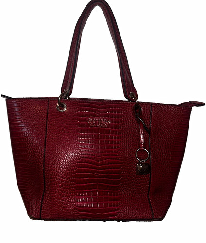 Guess red croc - croc-embossed, faux