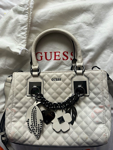 Guess white quilted - quilted, faux