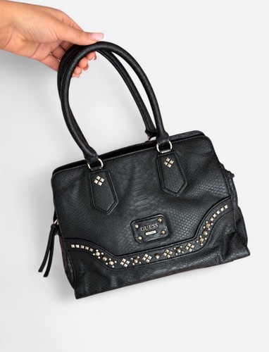 Guess black faux - faux, leather