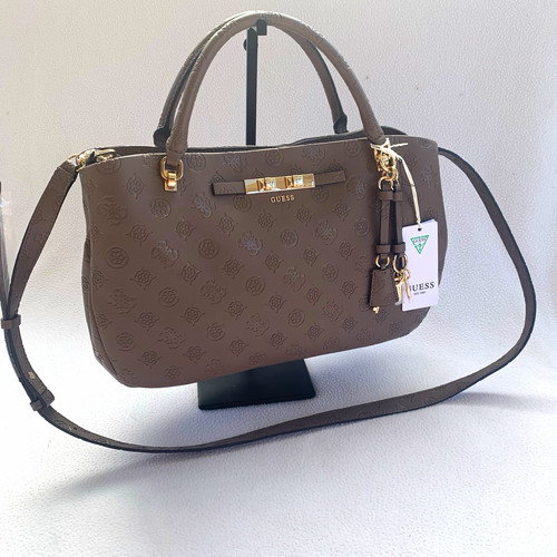 Guess carmella handbag taupe - guess,