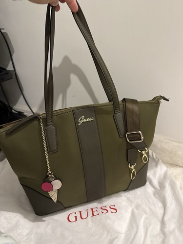 Guess women khaki tote bag - women's,