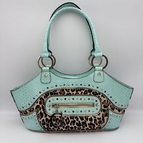 Guess y2k shoulder bag leopard - guess,