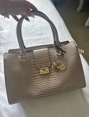 Guess grey crocodile embossed - guess,