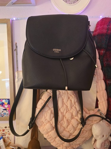 Guess 1981 black backpack - guess,