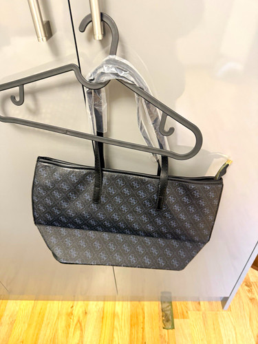Guess black grey - monogram, faux