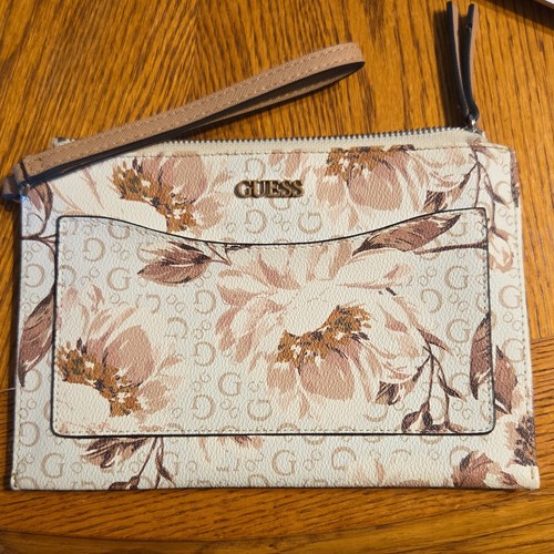 Guess large floral - large, wristlet