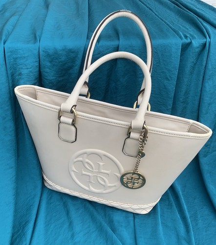 Guess beige handbag - handbag, in