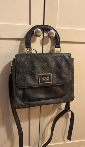 Guess medium black grey logo - black/grey,