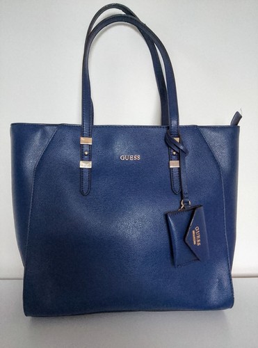 Guess navy blue saffiano - guess,