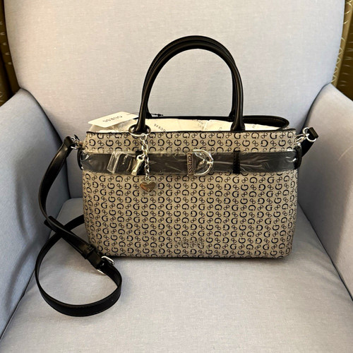 Guess monogram satchel top - satchel,