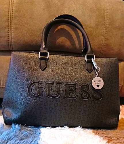 Guess dark grey medium tote - grey,
