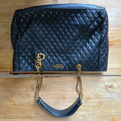 Guess black faux leather - guess,