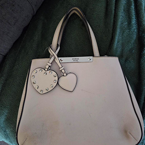 Guess beige faux leather - guess,