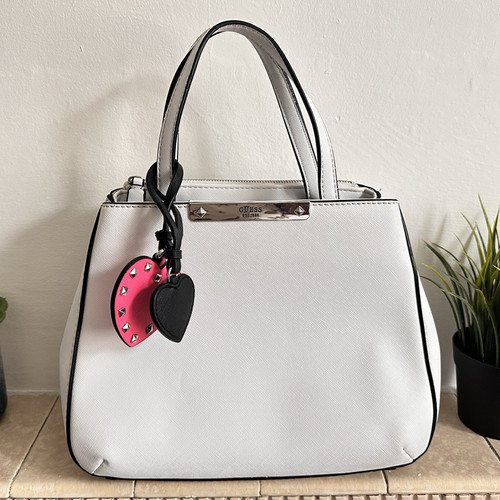 Guess white faux leather - guess,