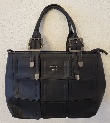 Guess 1981 black faux leather - black,