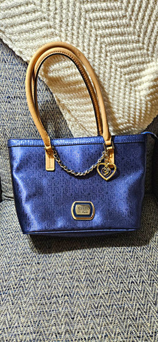 Guess blue logo tote - guess,